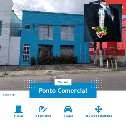 Ponto Comercial à Venda,  em Centro - Manaus