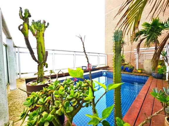 Imagem Cobertura com 3 dormitórios à venda, 169 m² por R$ 2.300.000 - Pompeia - Santos/SP