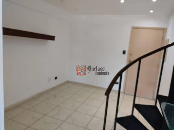 Imagem Apartamento Duplex com 1 dormitório à venda, 64 m² por R$ 290.000 - Centro - São Vicente/SP
