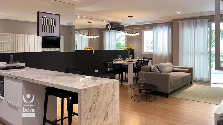 Imagem Venha morar em meio a natureza! Apartamento com 3 quartos (1 suíte), sacada com churrasqueira à venda por R$ 987.000 - Bacacheri - Curitiba/PR