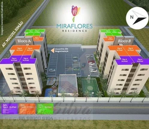Imagem Apartamento 2 dormitórios para Venda em Timon, Centro, 2 dormitórios, 1 suíte, 2 banheiros, 1 vaga