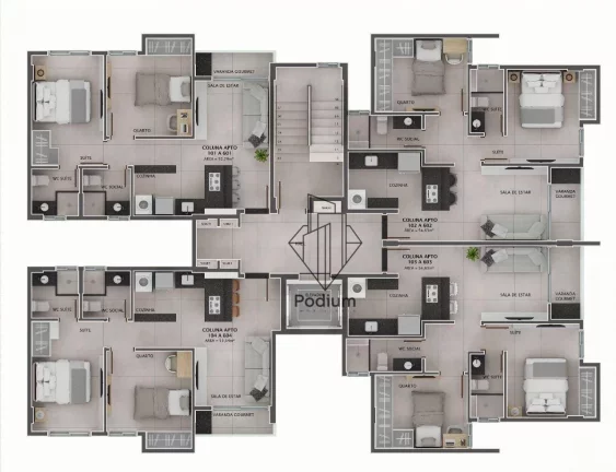 Imagem Apartamentos com varanda /sacada aproximadamente a 650m da praia do Bessa - AP1479