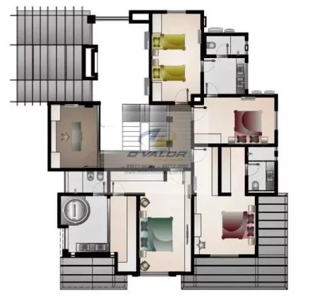 Imagem Vendo Casa, Porteira Fechada, com 334 m², 4 quartos s/ 3 suítes, escritório, piscina e 4 vagas