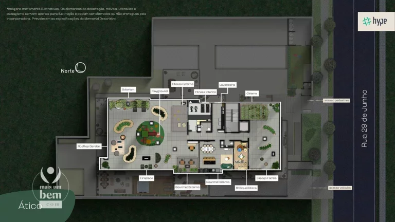 Imagem Apartamento Garden com 2 quartos sendo 1 suíte à venda, 58 m² por R$ 626.900 - Bacacheri - Curitiba/PR