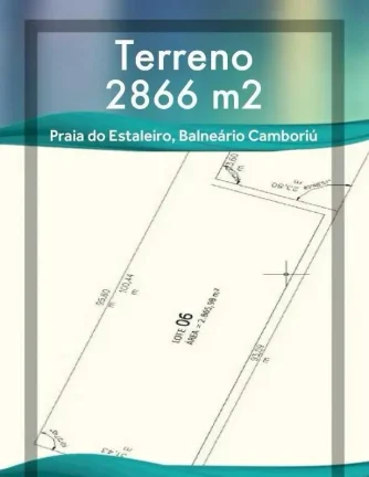 Imagem Terreno 2860m2 na praia do Estaleiro Balneário Camboriú