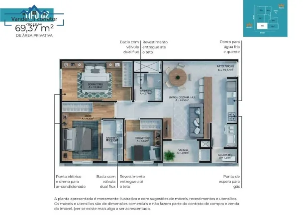 Imagem Apartamento a venda no Urban - Residencial em Itapema S/C.