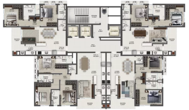 Imagem Erati Home - Apartamento à venda no bairro Vila Nova - Porto Belo/SC