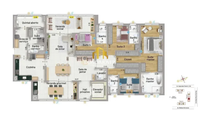 Imagem Apartamento na Planta à Venda - Epic Nova | Entrega prevista: outubro de 2027