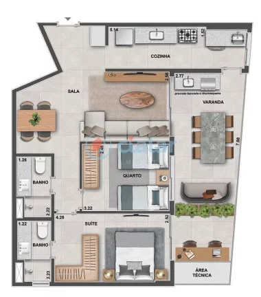 Imagem Cobertura Duplex à venda 3 Quartos 2 Suites 2 Vagas 200.4M Tijuca Rio de Janeiro - RJ | Ornato Tijuca