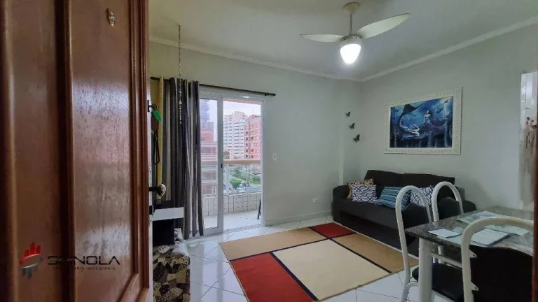 Imagem Apartamento com 1 dormitório à venda, 52 m² por R$ 352.000,00 - Tupi - Praia Grande/SP