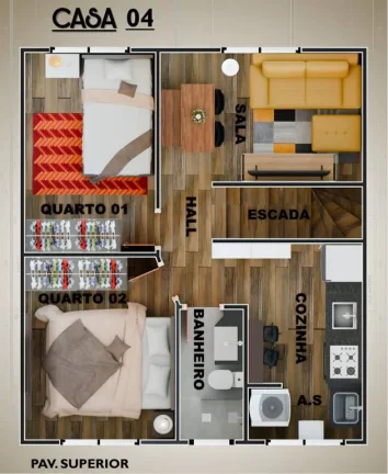 Imagem CASA COM 52 m² - MIRIM - PRAIA GRANDE SP