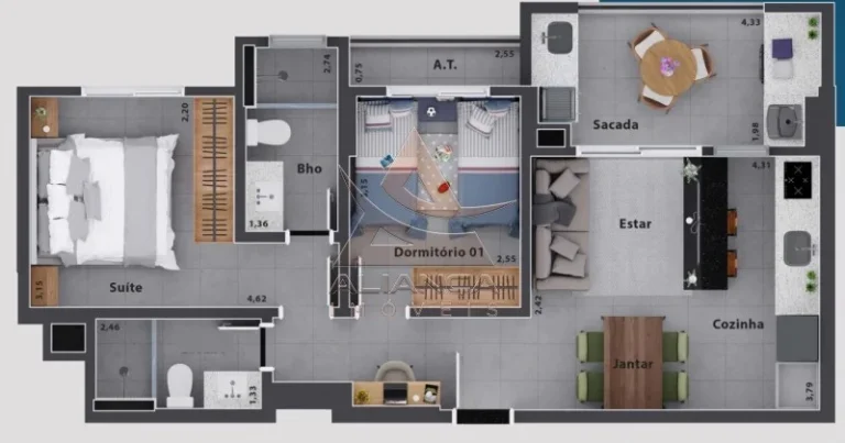 Imagem Apartamento - Ribeirão Preto - Jardim Nova Aliança