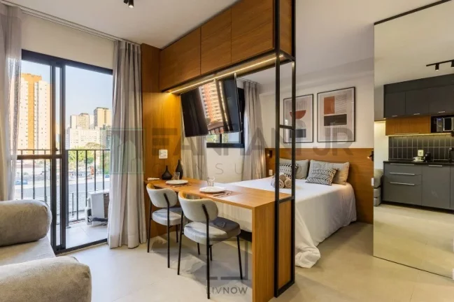 Imagem Apartamento para locação na Vila Olímpia, São Paulo-SP! 1 quarto, 1 suíte, 1 sala, 1 banheiro. Agende sua visita hoje!