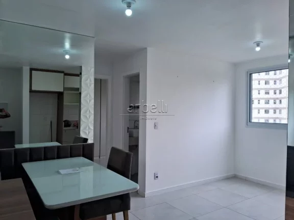 Apartamento com 43m², 02 dormitórios, sala, banheiro, área de serviços e uma vaga de garagem. Ch...