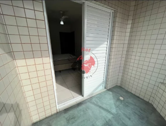 Imagem Apartamento á 50m2 do Mar ,Mobiliado , 1 dorm, 1 suíte,varanda c churrasq, 1 vagas, 60 m2,bairro Guilhermina, Praia grande