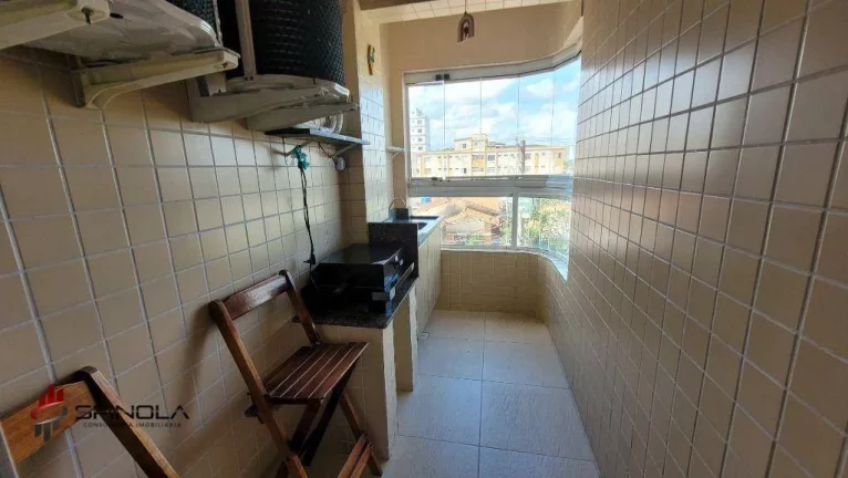 Imagem Apartamento com 1 dormitório à venda, 45 m² por R$ 330.000,00 - Mirim - Praia Grande/SP