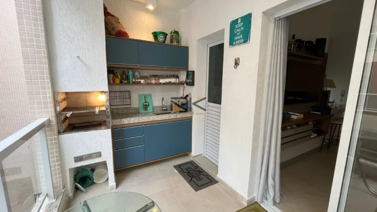 Imagem APARTAMENTO PRAIA GRANDE com 2 dormitórios sendo 1 suíte,1 vaga de garagem,varanda gourmet com churrasqueira,sala 2 ambientes