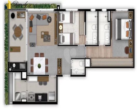 Imagem Apartamento a venda no Brooklin