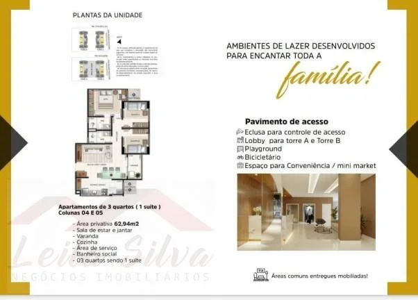Imagem Apartamento 3 dormitórios para Venda em Teresina, Macaúba, 3 dormitórios, 1 suíte, 2 banheiros, 2 vagas