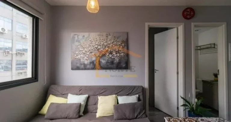 Imagem Apartamento de 34 m², com 2 dormitórios, banheiro, sala e cozinha, totalmente mobiliado.
SEM VAGA ...