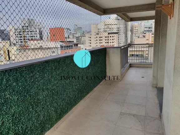 Imagem Cobertura com varanda para locação com 2 quartos em Consolação - São Paulo