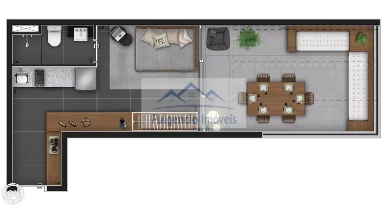 Imagem Apartamentos Studios de 30,75m² mobiliado na Av. dos Imarés - Moema