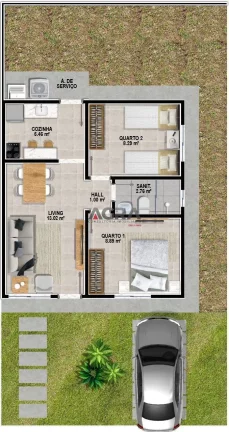 Imagem Residencial Jatobá, Casas 02 Quartos, Felicia