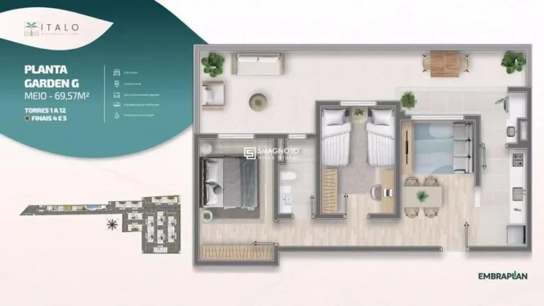 Imagem Apartamento com 2 dormitórios à venda, 49 m² por R$ 250.000,00 - Jardim Abaeté - Piracicaba/SP