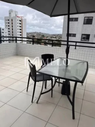 Imagem PARNAMIRIM - Flat com 1qto, 1vaga sendo a ÚNICA unicade com mega varanda