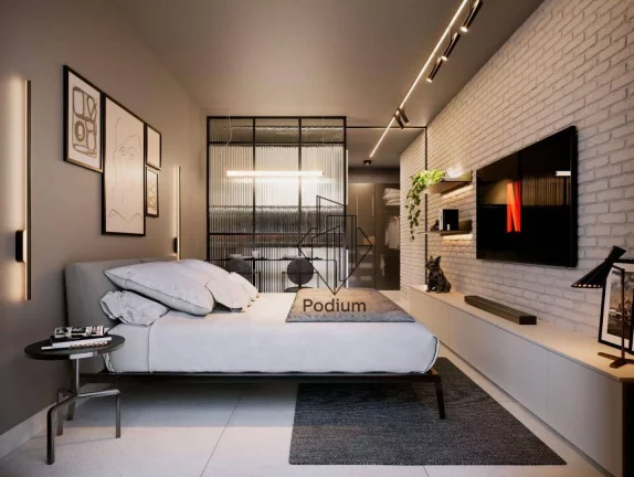 Imagem Flats Studio térreo com área privativa a 230m da praia do Bessa / Jardim Oceania - FL0642