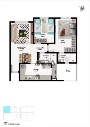 Imagem Apartamento 2/4, Primavera, Vitória da Conquista