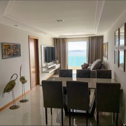 Imagem Apartamento Alto Padrão, 03 Quartos, 01 Suite, Vista Panorâmica, 02 Vagas de Garagem, 03 Varandas, Beira Mar, Praia do Morro, Guarapari - ES