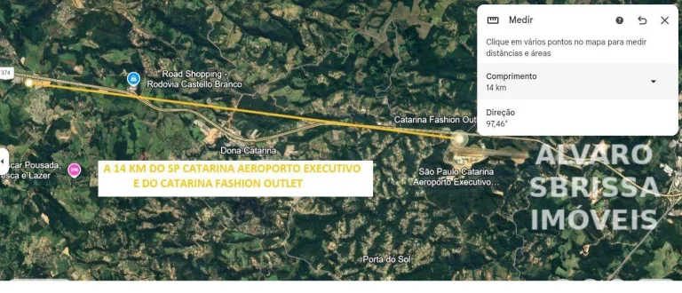 Imagem Área industrial e comercial a 10km do CACAU PARK. Com 3.1 milhoes de ms2. Com frente de 1 km linear beirando a Rodovia Castelo Banco (km75)