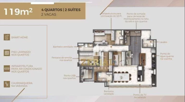 Imagem Apartamento para Venda em São Paulo, Ipiranga, 2 dormitórios, 1 suíte, 2 banheiros, 1 vaga