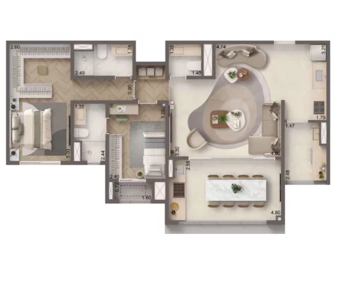 Imagem Apartamento com 3 Quartos à Venda, 127 m² em Brooklin Paulista - São Paulo Imagem Apartamento com 3 Quartos à Venda, 127 m² em Brooklin Paulista - São Paulo