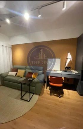 Imagem Studio de Luxo à Venda em São Paulo-SP, Bairro Cerqueira César! 1 quarto, 1 suíte, 2 salas, 1 banheiro, 1 vaga, 32m². Aproveite!