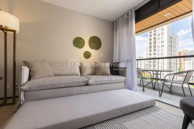 Imagem Lindo apartamento mobiliado e decorado no Cambuí, totalmente reformado. 1 quarto com armário e ban...