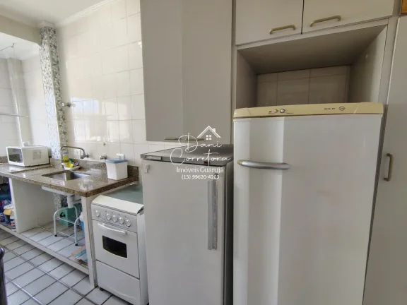 Imagem Apartamento à venda em Guarujá-SP, Pitangueiras: 1 quarto, 1 suíte, 2 salas, 2 banheiros, 1 vaga, 60m². Venha conferir!