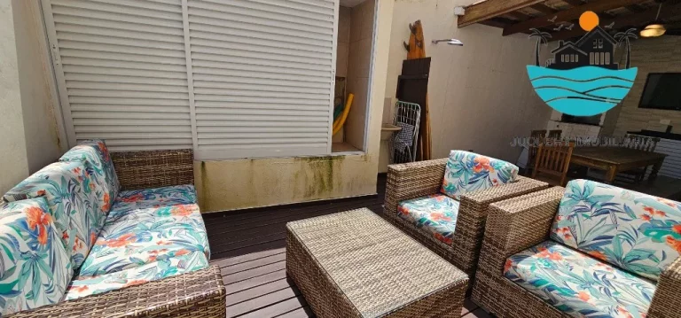 Imagem Apartamento a venda em Juquehy - 80 metros da praia, piscina, sauna, churrasqueira, 2 dorm. sendo 1 suíte 68m² de área útil | Juquehy Imobiliária