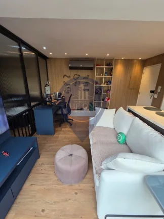 Imagem Apartamento à venda no Campo Belo, São Paulo-SP: 1 quarto, 2 salas, 1 banheiro, vaga de garagem!