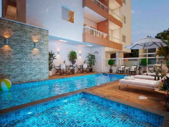 Imagem Apartamento com 2 dorms, Guilhermina, Praia Grande - R$ 420 mil, Cod: 136