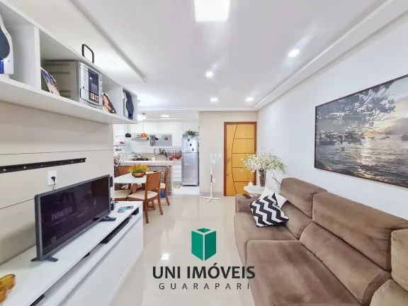 Imagem Lindo apartamento 2 quartos com varanda gourmet, piscina e vista mar a venda na Praia do Morro
