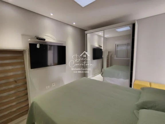 Imagem Imperdível apartamento garden frente mar no Tombo com lazer, 2 quartos, 2 suítes, 2 salas, 3 banheiros, 2 vagas, 150m²!