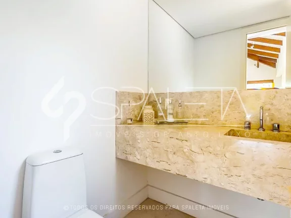 Imagem Mansão com arquitetura litorânea para locação de temporada no Terras de São José II