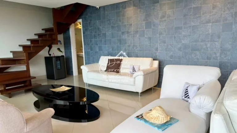 Imagem Cobertura de luxo à venda em Guarujá-SP, Morro Sorocotuba: 4 quartos, 4 suítes, 2 salas, 6 banheiros, 4 vagas, 255m².