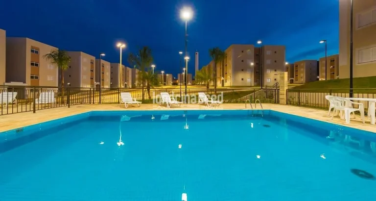 Imagem Apartamento Térreo no Vila das Orquídeas com 2 Dormitórios, 46 m², Lazer Completo, Piscinas, Churrasqueira e Portaria 24h