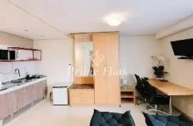 Imagem Flat disponível para locação no Hotel Bienal Suítes, com 28m², 1 dormitório e 1 vaga