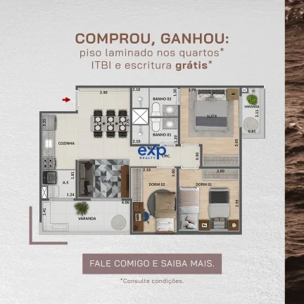 Imagem Apartamento para Venda em Rio de Janeiro, Barra Olímpica, 2 dormitórios, 1 banheiro