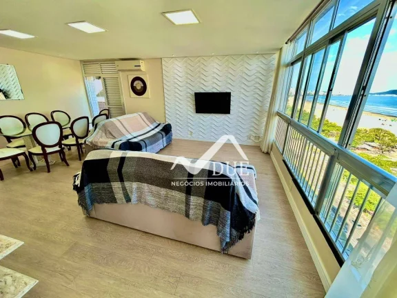 Imagem Oportunidade de apartamento frente mar com vista panorâmica da Orla de Santos, no Miolinho da Pompéia.