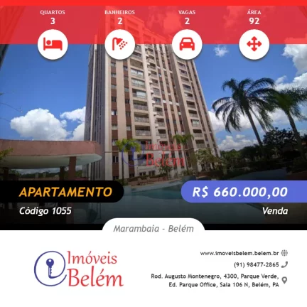 Imóveis Belém vende Apartamento Na Reserva Ibiapaba